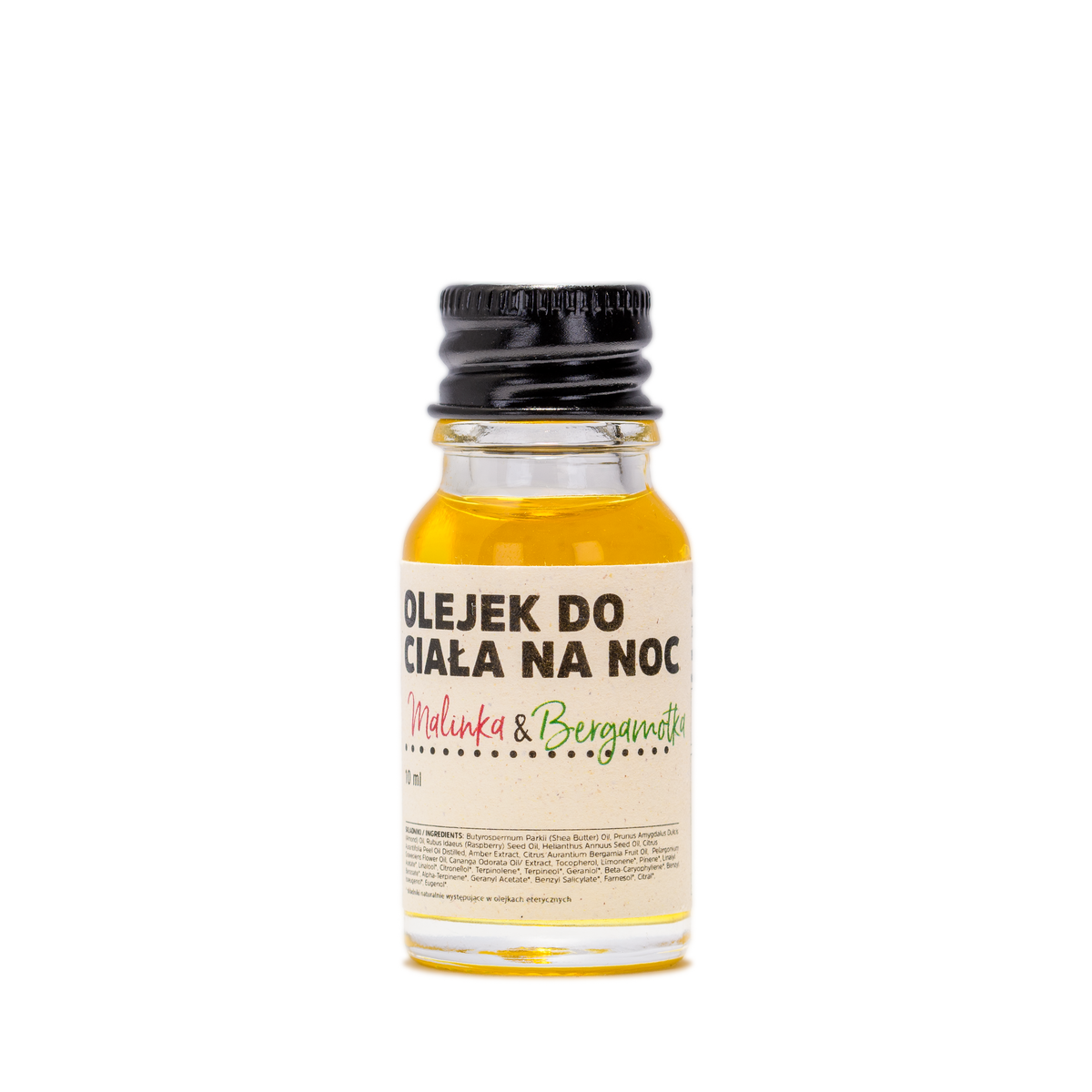 Olejek do Ciała na Noc Malinka & Bergamotka