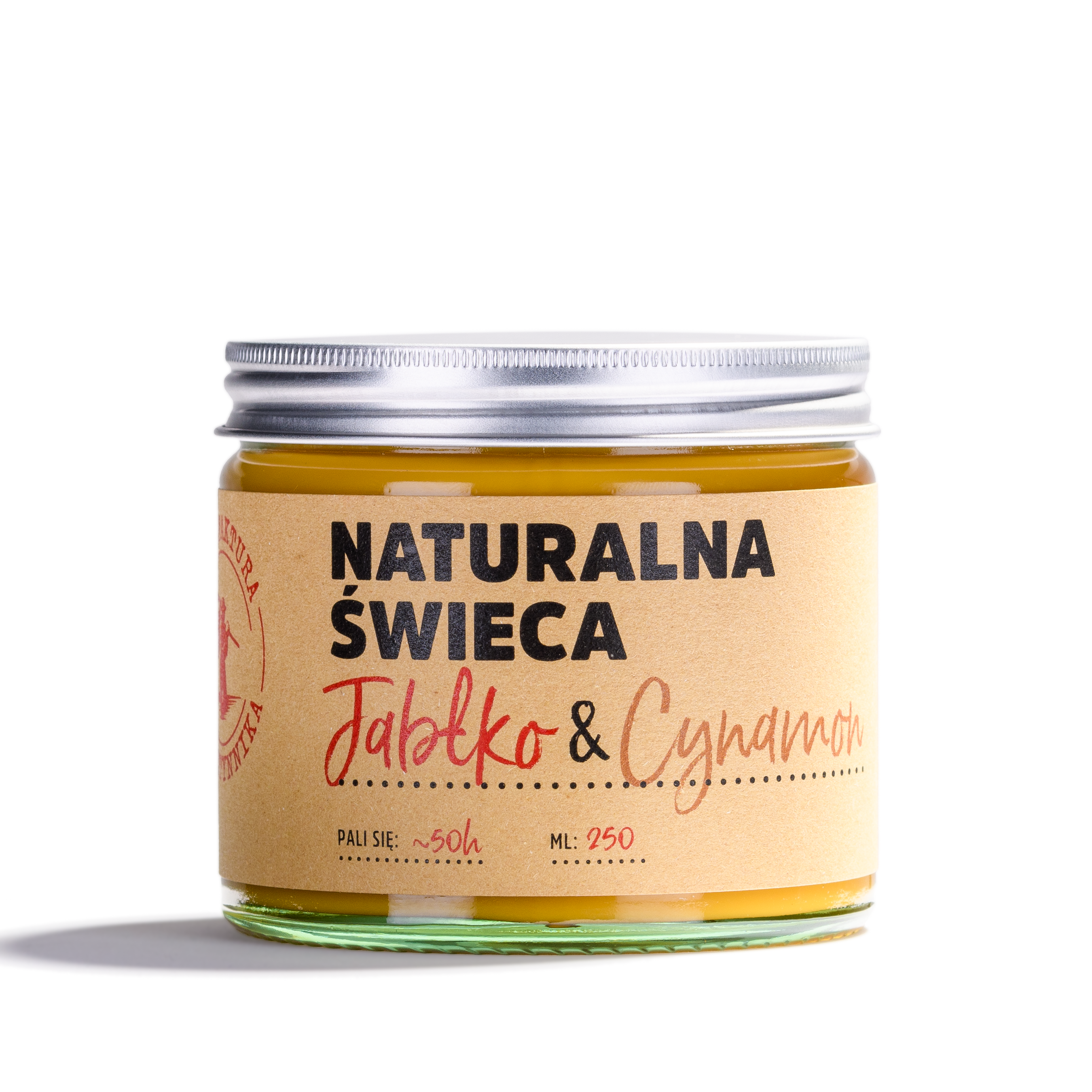 Naturalna Świeca Sojowa Jabłko & Cynamon