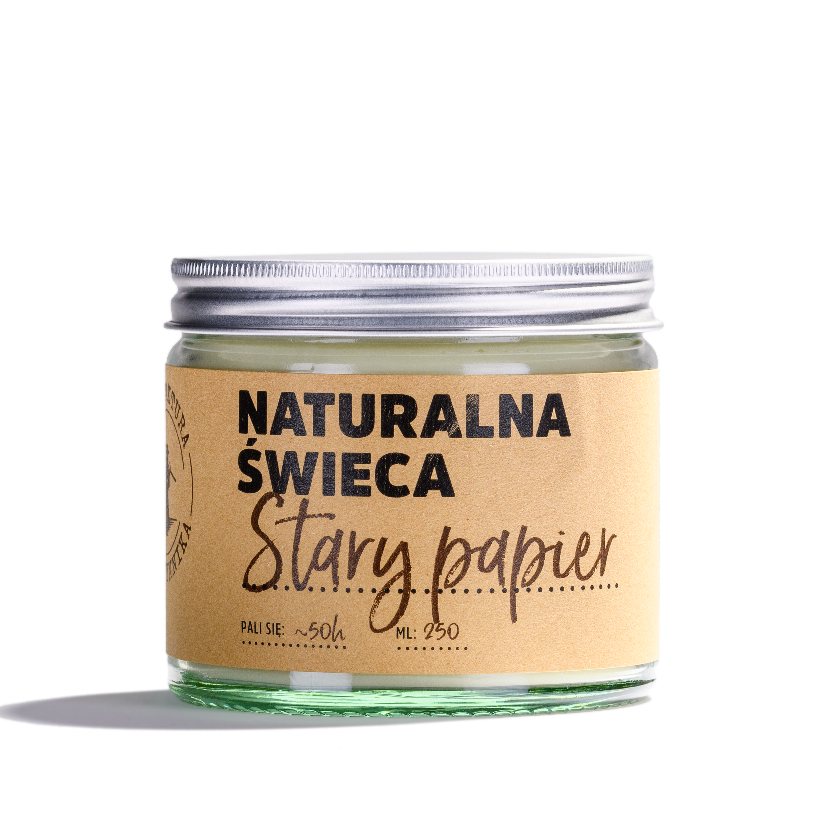 Naturalna Świeca Sojowa Stary Papier