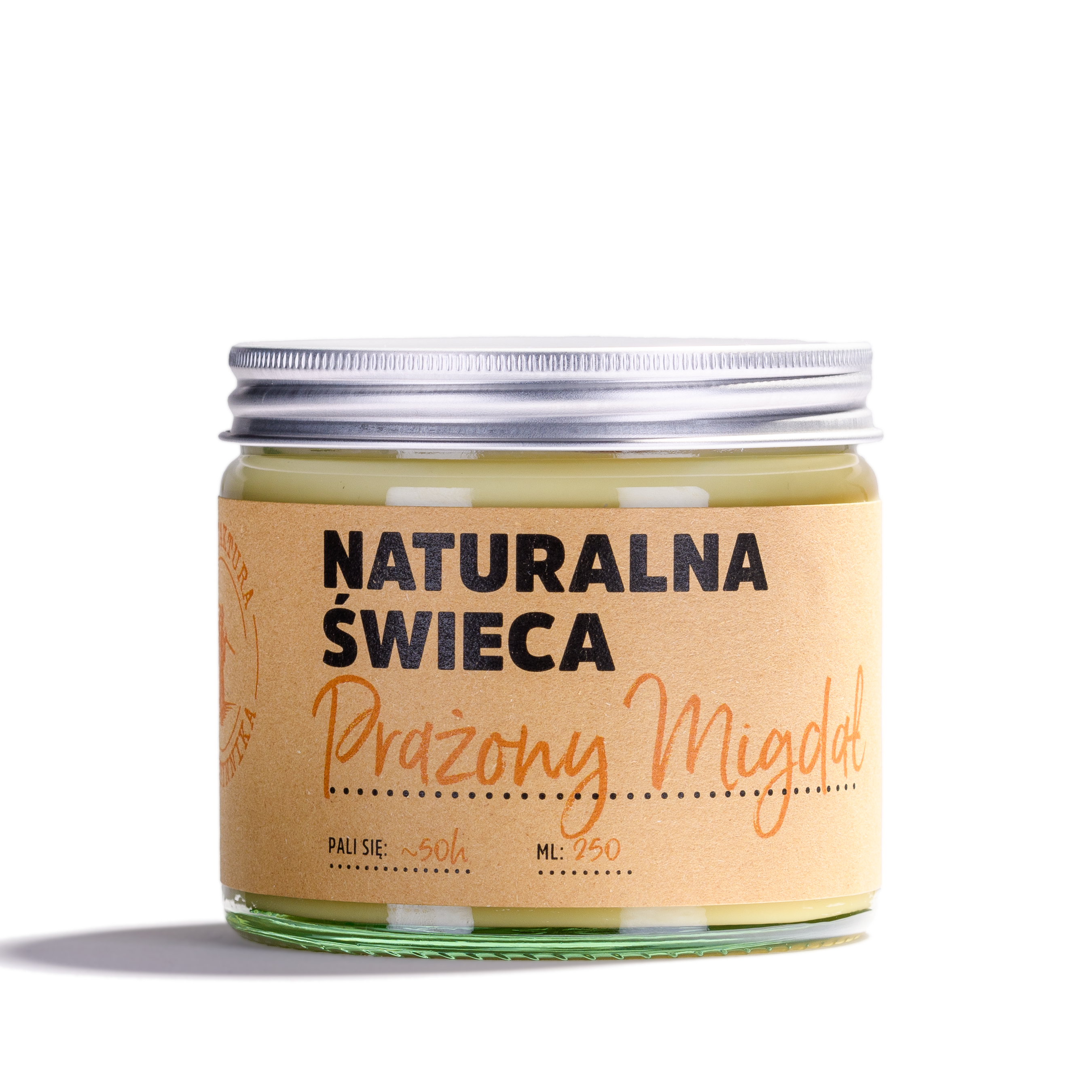 Naturalna Świeca Sojowa Prażony Migdał