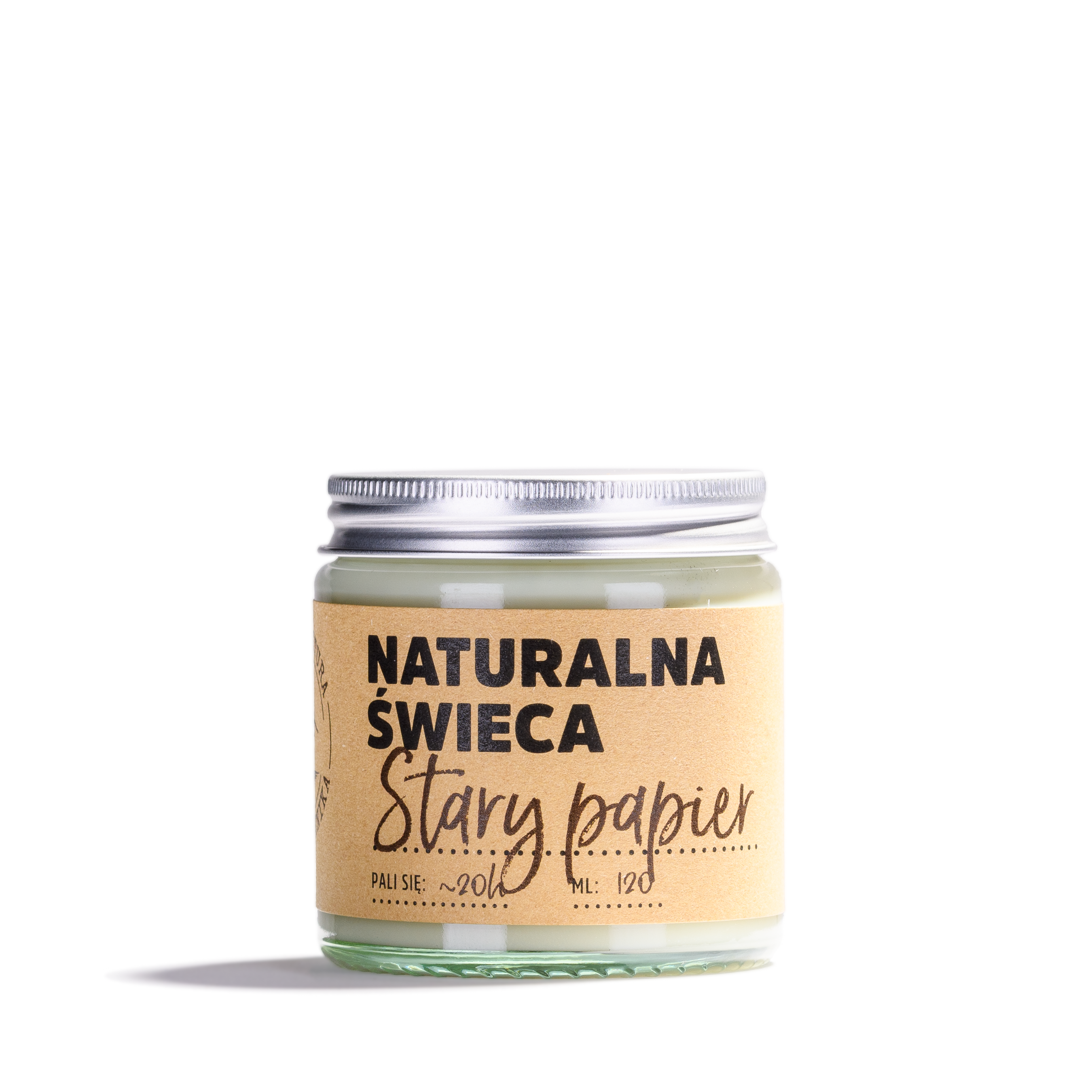 Naturalna Świeca Sojowa Stary Papier