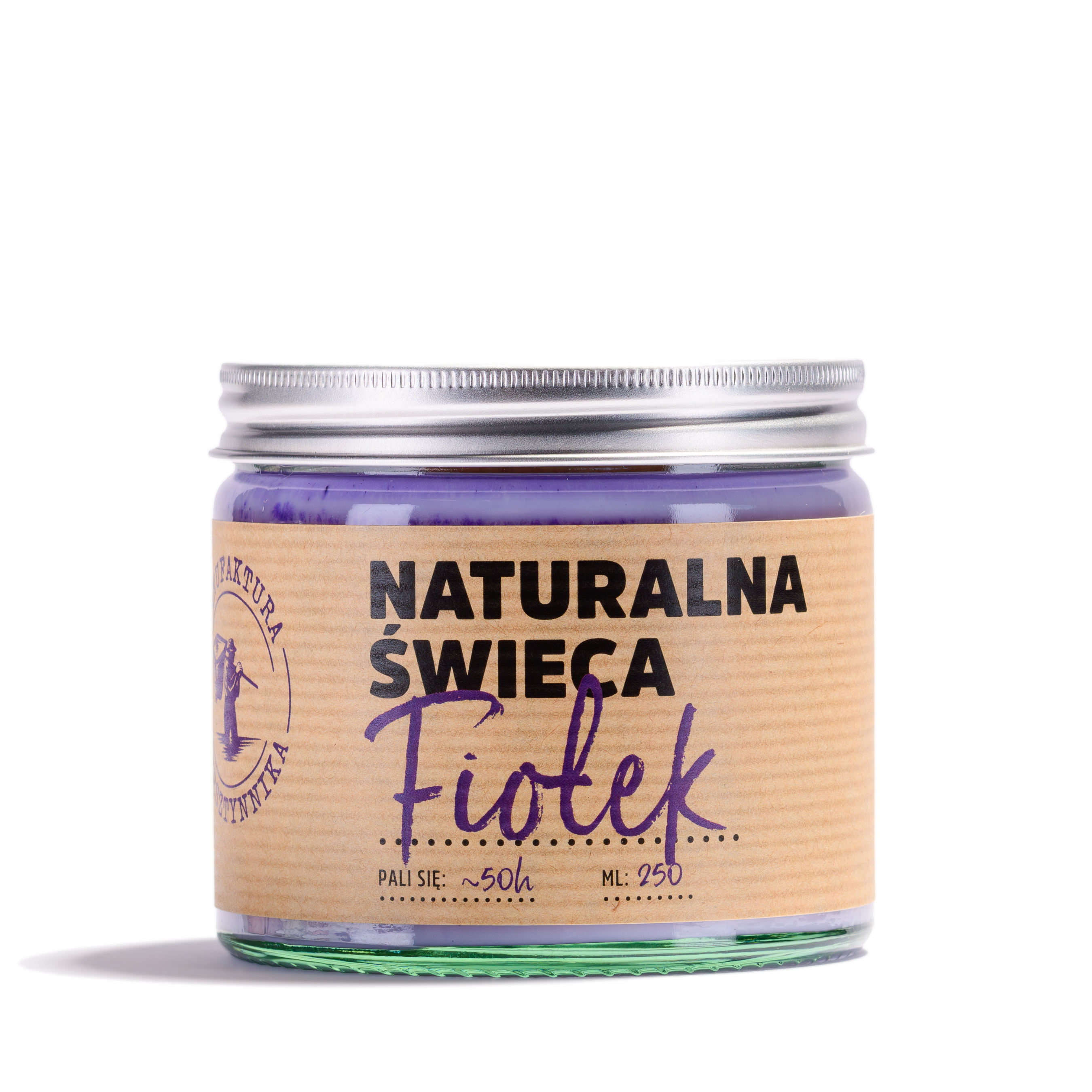 Naturalna Świeca Sojowa Fiołek