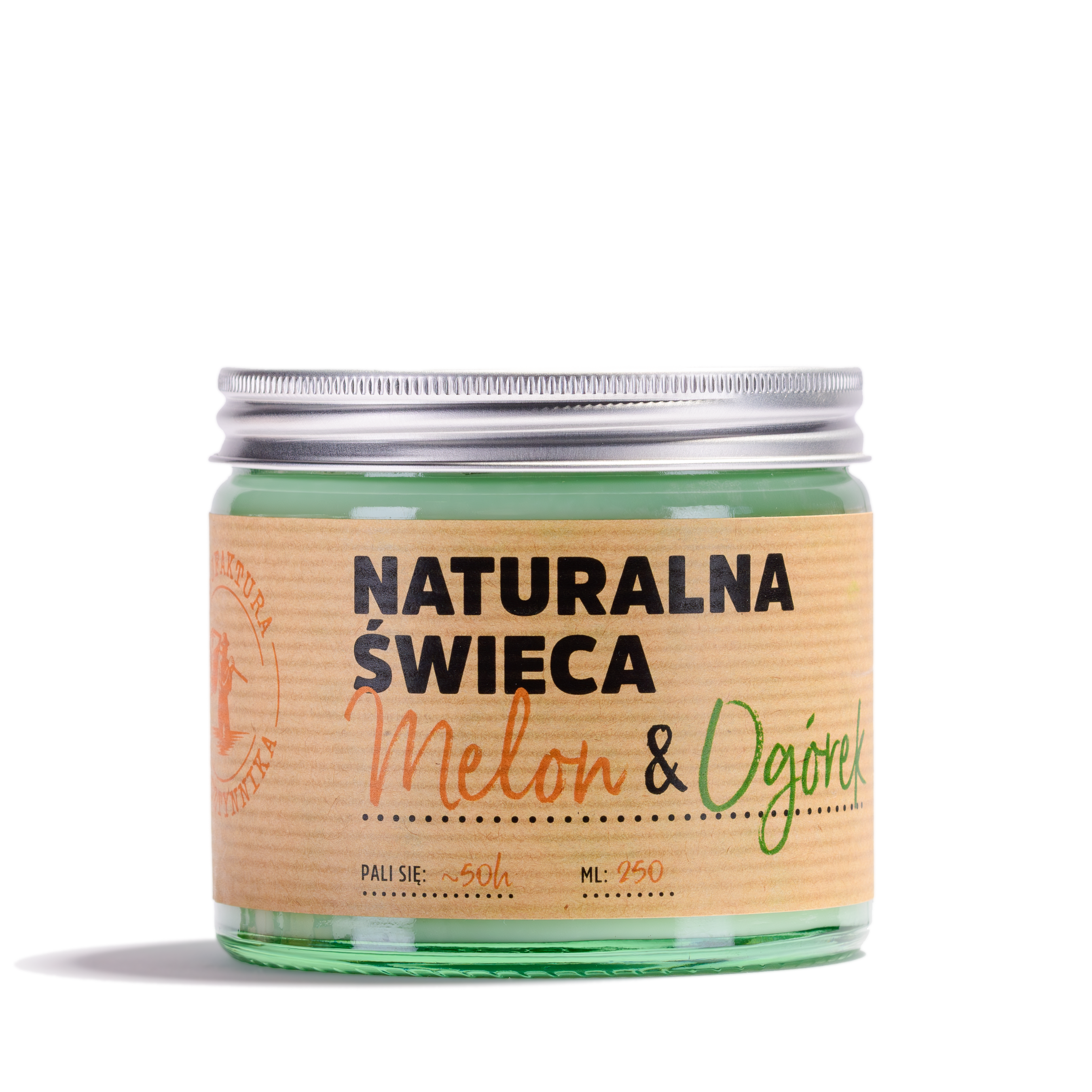 Naturalna Świeca Sojowa Melon & Ogórek