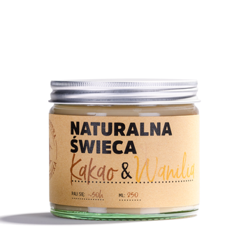 Natural Cocoa & Vanilla Soy Candle