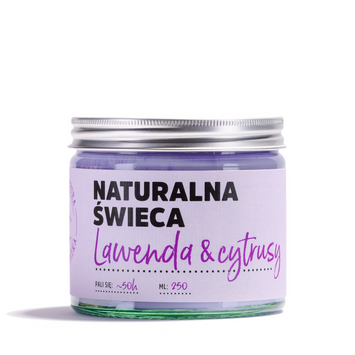 Natural Soy Candle Lavender & Citrus